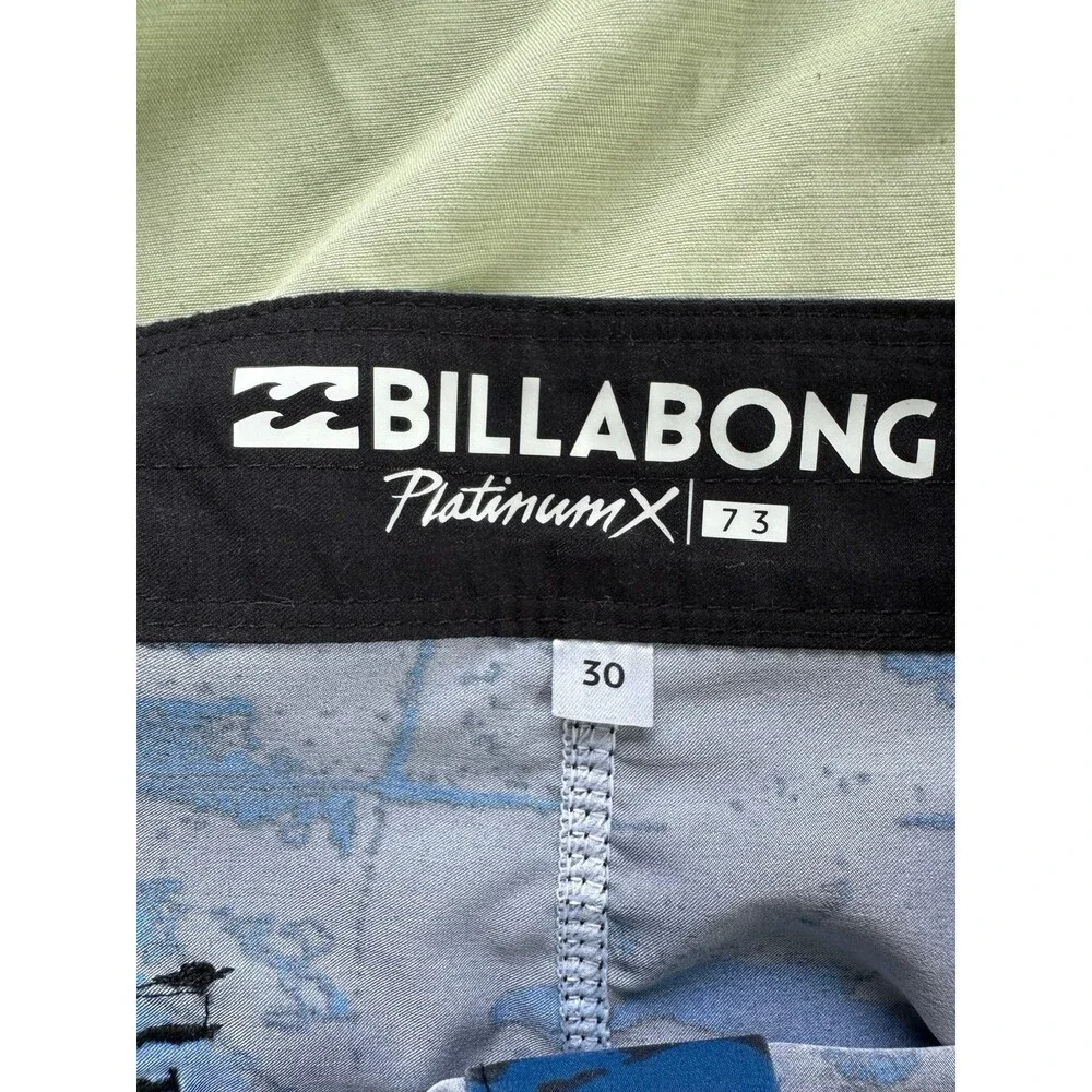 Billabong NWOT Men's Rainbow Wave Silhouette Surf Board Swim Shorts 30